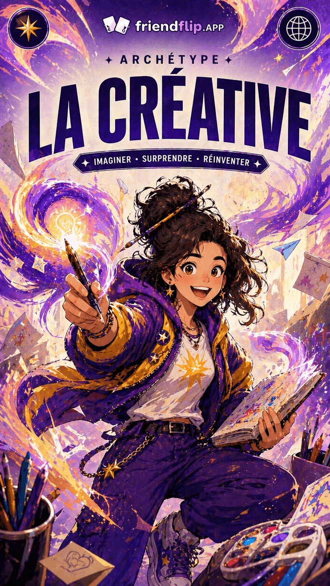Carte archetype FriendFlip La Creative